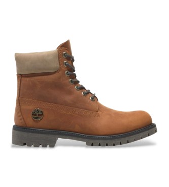 Timberland para hombre. TB0A2P6WEJD1 Botas de piel Botas 6 Inch Premium Waterproof marrón (40 W), Plano, Cordones, Casual, Sostenible