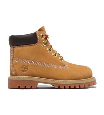 Timberland Unisex Para CriançA. TB1128097131 Botas De Couro Premium 6 Terproof Boot Amarelo (21), Plano, CordãO, Casual, Moda Infantil-image