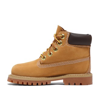 Timberland Unisex Para CriançA. TB1128097131 Botas De Couro Premium 6 Terproof Boot Amarelo (25), Plano, CordãO, Casual, Moda Infantil-image