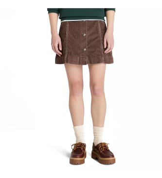 Timberland para mujer. TB0A6HX32431 Falda de pana marrón (29), Casual, Algodón