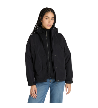 Timberland para mujer. TB0A2R5M0011 Chaqueta impermeable Winnick 3 en 1 negro (XL), Casual, Nylon