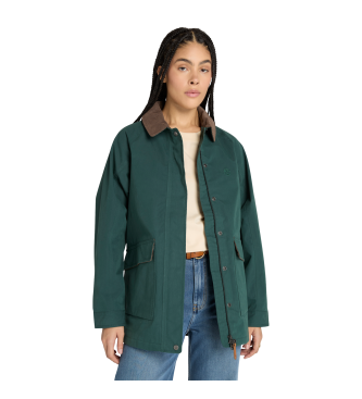 Timberland para mujer. TB0A2QPD3171 Abrigo Wenham verde (XL), Casual, Algodón
