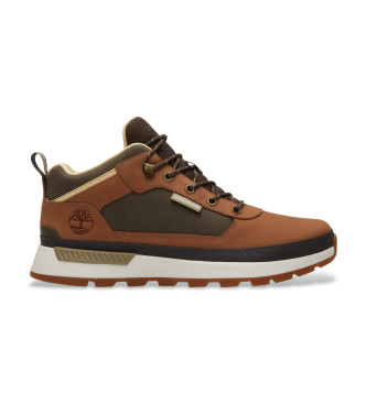Timberland para hombre. TB0A6DKNA4G1 Zapatilla de Piel Field Trekker marrón (43.5), Plano, Cordones, Casual, Outdoor