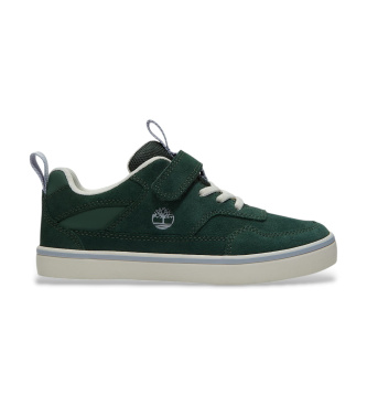 Timberland unisex para niños. TB0A6H44EX51 Zapatillas de Piel con cierre de velcro Stone Jump verde (34), Plano, Casual, Deportivo, moda inf
