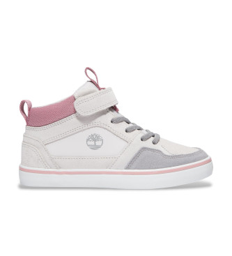 Timberland unisex para niños. TB0A27ZXEWG1 Zapatillas de Piel Stone Jump blanco (5.5 M = 38 M), Plano, Velcro, Casual, moda infantil