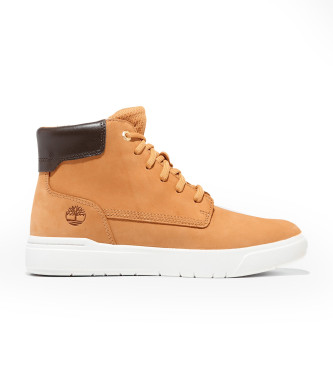 Timberland para mujer/niña. TB0A5RQV2311 Zapatillas de piel media caña Seneca Bay marrón (36), Plano, Cordones, Casual, Outdoor, moda infant