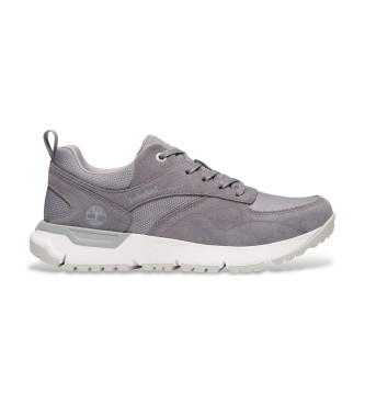 Timberlandvoor mannen. TB0A6DTEEIL1 Leren sneakers Voyager Park grijs (41.5), Leer, Plat, Veters, Casual