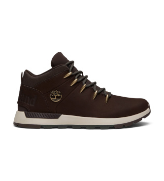 Para hombre. TB0A6DQDA2M1 Zapatillas Sprint Trekker Mid marrón oscuro (40), Piel, 1 a 3cm, Cordones, Casual, Deportivo, Outdoor