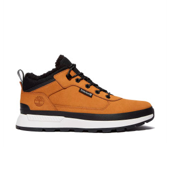 Timberland para hombre. TB0A2DMV7541 Zapatillas de piel Field Trekker marrón (44), Plano, Cordones, Casual