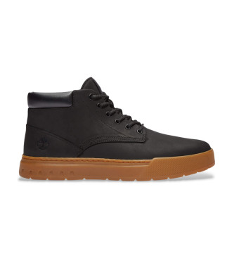 Timberlandvoor mannen. TB0A69FNW051 Maple Grove Leren Sneakers zwart (49), Leer, Plat, Veters, Casual