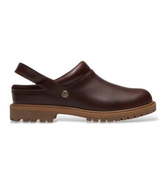 Timberland Zuecos de piel Premium granate (42 W)