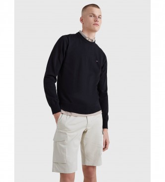 Tommy Hilfiger para homem. Salta 1985 Pescoço da tripulação preto