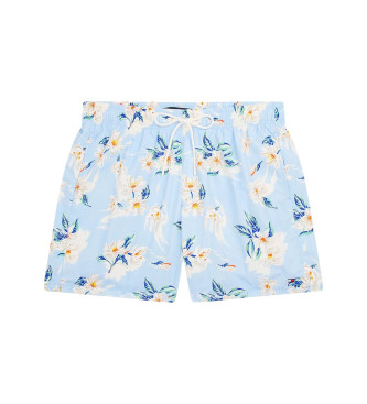Tommy Hilfiger para hombre. UM0UM03491 Bañador corto de medio largo con estampado azul (S), Beachwear, Nylon