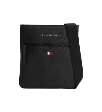 Tommy Hilfiger para hombre. AM0AM09506 Bolso bandolera Essential negro (OSFA), Casual, Poliuretano