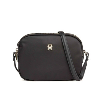 Tommy Hilfiger para mujer. AW0AW15638 Bolso bandolera TH Emblem negro (OSFA), Casual, Sostenible, Nylon reciclado