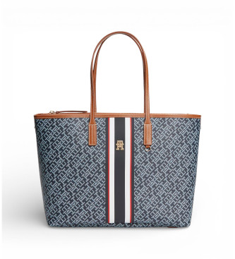 Tommy Hilfiger para mujer. AW0AW18390 Bolso Monoplay azul (OSFA), Casual, Poliuretano