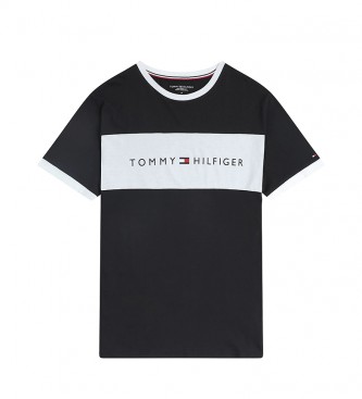 Tommy Hilfiger para hombre. Camiseta con Cuello Redondo y Logo Flag UM