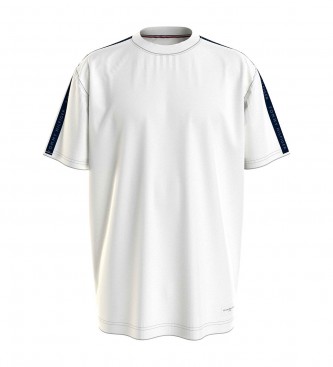 Tommy Hilfiger para hombre. UM0UM03005 Camiseta de pijama Established blanco (XL), Homewear, Algodón, Manga corta, Sostenible