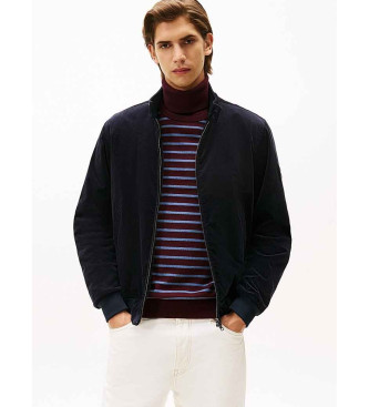 Tommy Hilfiger para hombre. MW0MW42070 Cazadora Harrington de pana marino (XXL), Casual, Algodón, Manga larga