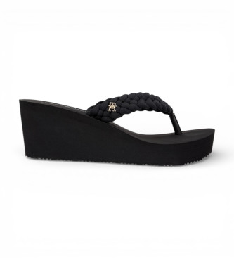 Tommy Hilfiger para mujer. FW0FW09198 Chanclas Dalya negro (40), 3 a 5cm, Ninguno, Casual, Beachwear