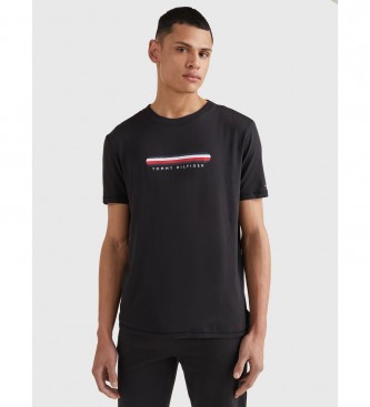 Tommy Hilfiger para hombre. UM0UM02348 Camiseta CN negro (S), Casual, Homewear, Modal, Manga corta
