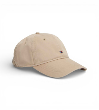 Tommy Hilfiger para hombre. AM0AM14099 Gorra de béisbol con logo bordado beige (OSFA), Casual, Algodón Orgánico, Sostenible