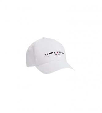 Tommy Hilfiger - pour homme. th bonnet en coton biologique ã©tabli blanc