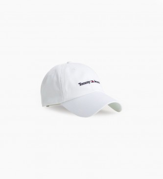 Tommy Hilfiger para hombre. AM0AM11341 Gorra sport Tommy jeans blanco (OSFA), Casual, Algodón Orgánico, Sostenible
