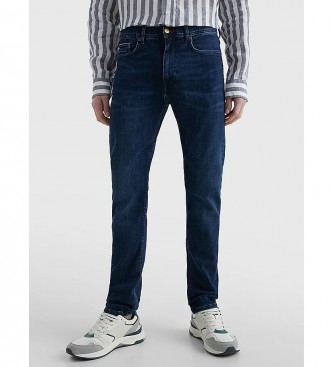 Tommy Hilfiger para hombre. MW0MW15599 Jeans Bleecker ajustados azul (36/30), Casual, Algodón, Elastano, Sostenible, Marino