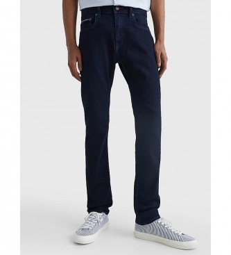 Tommy Hilfiger para hombre. MW0MW15600 Jeans Bleecker rectos ajustados marino (33/34), Casual, Algodón, Denim