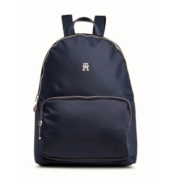 Tommy Hilfiger para mujer. AW0AW15641 Mochila con insignia TH Emblem azul (OSFA), Casual, Sostenible, Nylon reciclado, Marino