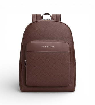 Tommy Hilfiger para hombre. AM0AM14137 Mochila Flag marrón (OSFA), Casual, Poliuretano