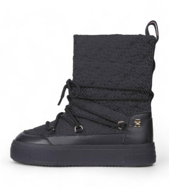 Tommy Hilfiger para mujer. FW0FW08430 Botas Lisas negro (37), Plano, Ninguno, Casual