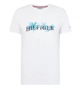 Tommy Hilfiger para hombre. Camiseta Palm Floral blanco Tommy Hilfiger