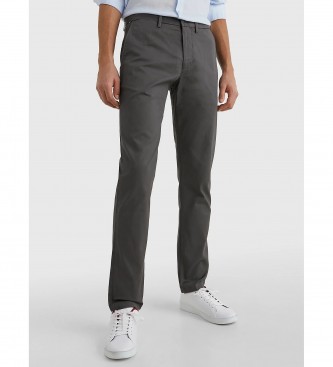 Tommy Hilfiger para hombre. MW0MW28884 Pantalón chino Denton 1985 Collection gris (33/36), Casual, Algodón Orgánico, Sostenible