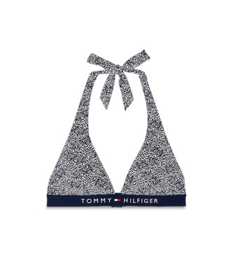 Tommy Hilfiger para mujer. UW0UW05945 Parte superior de bikini Original acolchada marino (S), Beachwear, Nylon