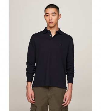 Tommy Hilfiger para hombre. MW0MW20183 Polo 1985 Collection de manga larga marino (M), Casual, Algodón, Algodón Orgánico