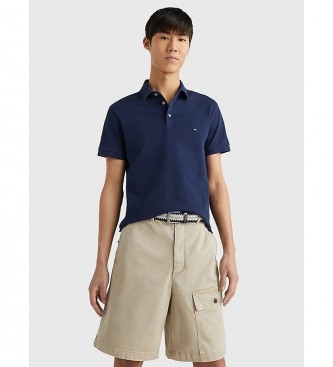 Tommy Hilfiger para hombre. MW0MW17771 Polo 1985 Slim marino (XXL), Casual, Manga corta, Algodón Orgánico, Sostenible