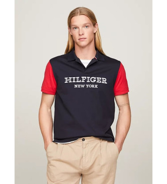 Tommy Hilfiger - pour homme. polo hilfiger navy monotype block