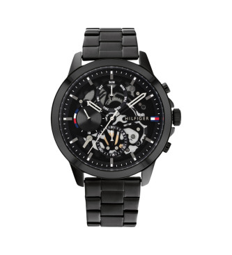 Tommy Hilfiger para hombre. 1710478 Reloj Henry negro (OSFA), Casual, Brazalete, Acero Inoxidable