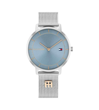 Tommy Hilfiger para mujer. 1782738 Reloj Tea plateado (OSFA), Plata, Casual, Brazalete, Acero Inoxidable