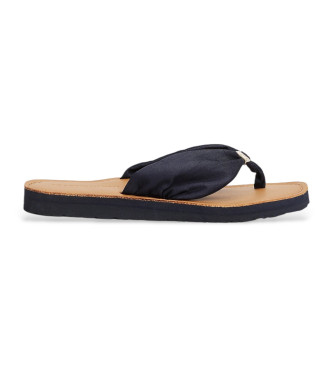 Tommy Hilfiger para mujer. FW0FW06985 Chanclas con monograma TH negro (36), 1 a 3cm, Ninguno, Casual