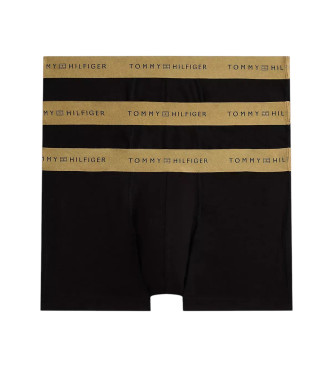 Tommy Hilfiger para hombre. UM0UM03411 Set de 3 calzoncillos Trunk Signature negro (XL), Homewear, Algodón