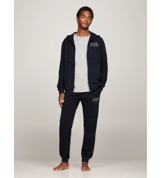 Tommy Hilfiger para hombre. UM0UM02879 Sudadera TH Original con capucha y logo marino (M), Casual, Algodón, Manga larga, Sostenible