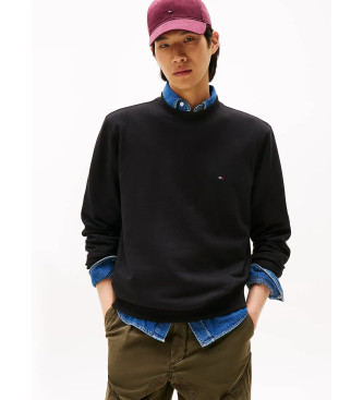 Tommy Hilfiger para hombre. MW0MW37237 Sudadera de felpa negro (XL), Casual, Algodón