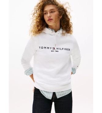 Tommy Hilfiger para mujer. WW0WW31998 Sudadera Heritage Hilfiger blanco (XXL), Casual, Algodón, Manga larga