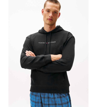 Tommy Hilfiger para hombre. UM0UM03665 Sudadera Original con capucha y logo negro (M), Homewear, Algodón