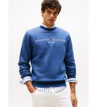 Tommy Hilfiger para hombre. MW0MW11596 Sudadera TH Flex con logo azul (L), Casual, Algodón