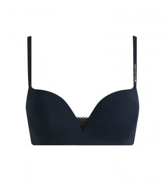 Tommy Hilfiger para mujer. UW0UW02405 Sujetador Push-Up Exclusive sin Aros marino (75A), Homewear, Nylon
