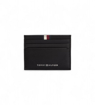 Tommy Hilfigervoor mannen. AM0AM13338 Prem Kaarthouder zwart (OSFA), Casual, Leer